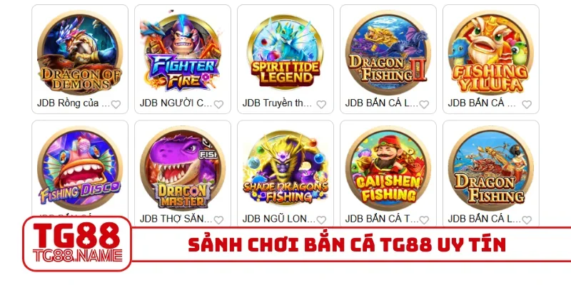 Sảnh chơi Bắn cá TG88 uy tín