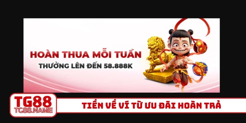 Tiền về ví từ ưu đãi hoàn trả